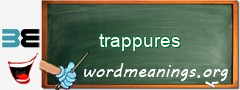 WordMeaning blackboard for trappures